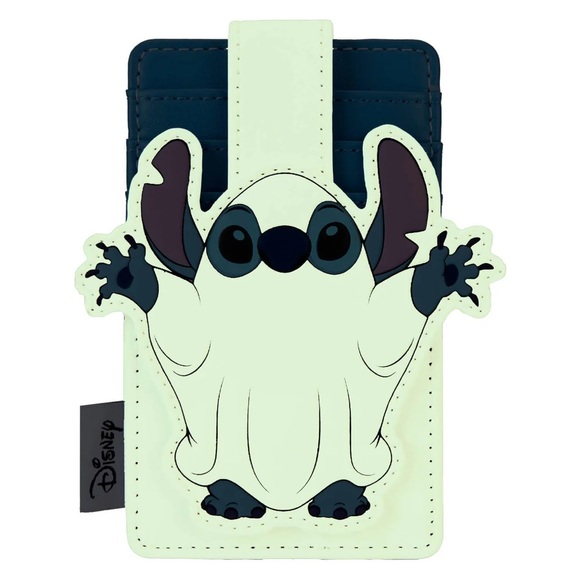 NWT Disney Loungefly Stitch Ghost Custom Glow Cardholder - Picture 2 of 6